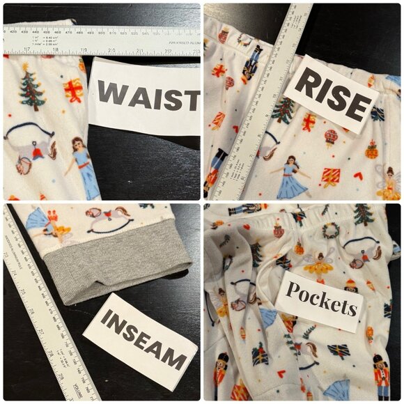 Cuddle Duds Fleece Pajamas PJ 2 Pc set Christmas Holiday Nutcracker Womens Sz 1X - Picture 10 of 11